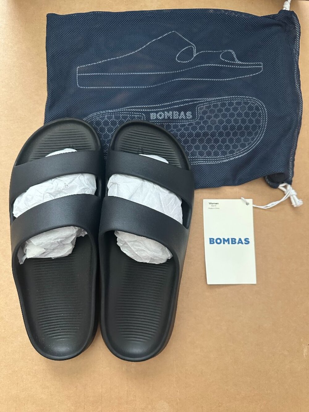 Brand New Bombas Friday Sandal Slides – Black – Women’s Size 10